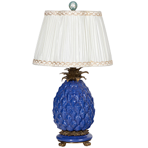 Настольная лампа с абажуром Pineapple Blue Table Lamp