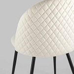 Мягкий стул в бежевом велюре Miruna Chair варинант исполнения - 6 | Loft Concept в Воронеже