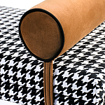 Банкетка Banquette PIED DE POULE Orange с принтом гусиная лапка Оранжевые валики варинант исполнения - 2 | Loft Concept в Воронеже