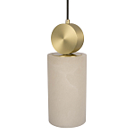 Подвесной светильник с цилиндрическим мраморным плафоном Marble square варинант исполнения - 3 | Loft Concept в Воронеже