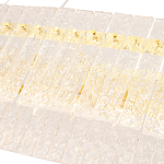 Люстра подвесная овальная с рельефными стеклянными панелями и золотым металлическим каркасом Textured Glass Chandelier варинант исполнения - 4 | Loft Concept в Воронеже