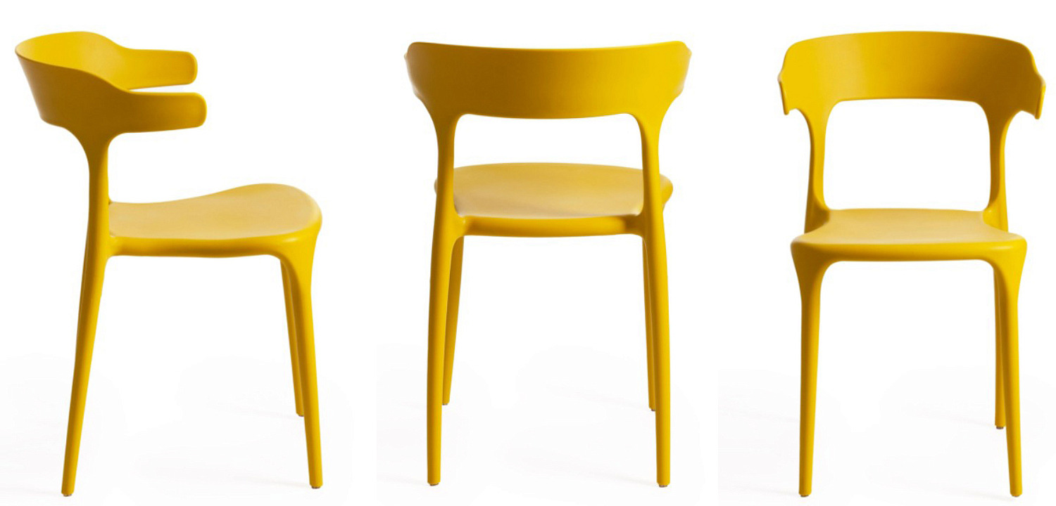 Стул Joris Yellow Plastic Стул Joris Yellow Plastic - Loft-Concept в Воронеже