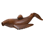 Статуэтка деревянная в виде двух китов Mammals варинант исполнения - 2 | Loft Concept в Воронеже