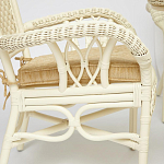 Комплект обеденный из ротанга Eloise grand white варинант исполнения - 4 | Loft Concept в Воронеже