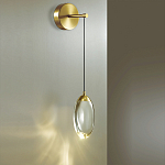 Бра с плафоном в форме капли Crystal Transparent Drop варинант исполнения - 2 | Loft Concept в Воронеже