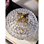 Конфетница из прозрачного рельефного стекла Eden Garden варинант исполнения - 13 | Loft Concept в Воронеже