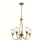 Люстра с прозрачными плафонами из пузырчатого стекла Kichler варинант исполнения - 10 | Loft Concept в Воронеже