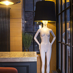 Лампа MANNEQUIN LAMP с абажуром созерцание силуэта варинант исполнения - 3 | Loft Concept в Воронеже