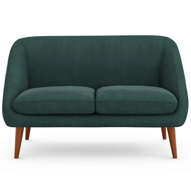 Двухместный диван с обивкой из велюра Belanger Sofa Зеленый Двухместный диван с обивкой из велюра Belanger Sofa Зеленый в Воронеже | Loft Concept