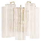 Бра с вертикальными стеклянными подвесками Hexagon Tube Light варинант исполнения - 1 | Loft Concept в Воронеже