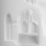 Встраиваемый в стену гипсовый светильник под покраску с эффектом разрушенной стены Antiquity Athena варинант исполнения - 8 | Loft Concept в Воронеже