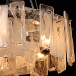 Люстра круглая с подвесными прямоугольными пластинами из стекла Glacier Panels варинант исполнения - 5 | Loft Concept в Воронеже