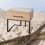 Тумба прикроватная с ящиком в стиле лофт Urban Style Space 2 варинант исполнения - 6 | Loft Concept в Воронеже