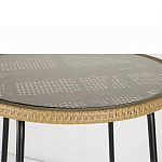Барный столик с круглой плетеной столешницей Wicker Table Top варинант исполнения - 5 | Loft Concept в Воронеже