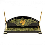 Настольный письменный набор из змеевика с гербом РФ Successful Leader варинант исполнения - 1 | Loft Concept в Воронеже