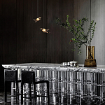 Подвесной светильник с прозрачной стеклянной птичкой Serip Voa варинант исполнения - 9 | Loft Concept в Воронеже