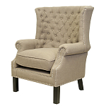 Кресло Charlie Armchair brown flax варинант исполнения - 3 | Loft Concept в Воронеже