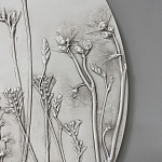 Панно Серые цветы варинант исполнения - 2 | Loft Concept в Воронеже