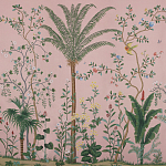 Обои ручная роспись Amazonia Florence Pink dyed silk варинант исполнения - 1 | Loft Concept в Воронеже