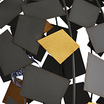 Люстра в форме сферы с декором из металлических квадратов Path to the Stars варинант исполнения - 1 | Loft Concept в Воронеже