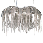 Люстра подвесная круглая с изогнутыми металлическими дугами и ниспадающими цепочками 65 см Atlantis Chain варинант исполнения - 15 | Loft Concept в Воронеже