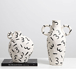 Декоративная ваза White Doodle Vase M варинант исполнения - 2 | Loft Concept в Воронеже