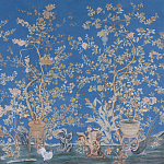 Обои ручная роспись Houghton Canton Blue варинант исполнения - 2 | Loft Concept в Воронеже