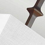 Бра с прямоугольным тканевым абажуром белого цвета Feiss варинант исполнения - 7 | Loft Concept в Воронеже