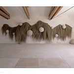 Большая дизайнерская Инсталляция из соломы RAFFIA Installation  варинант исполнения - 7 | Loft Concept в Воронеже