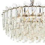 Круглая многоярусная люстра с хрустальным декором Cascade Waterfall Crystal Chandelier 12 варинант исполнения - 3 | Loft Concept в Воронеже