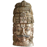 Арт-объект на стену Маска из массива акации Acacia Mask варинант исполнения - 3 | Loft Concept в Воронеже