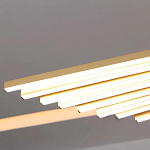 Люстра в виде распахнутых крыльев из тонких металлических планок Flight of Freedom варинант исполнения - 7 | Loft Concept в Воронеже