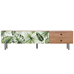 Длинная ТВ-тумба с принтом на ящиках Elise TV Stand варинант исполнения - 2 | Loft Concept в Воронеже