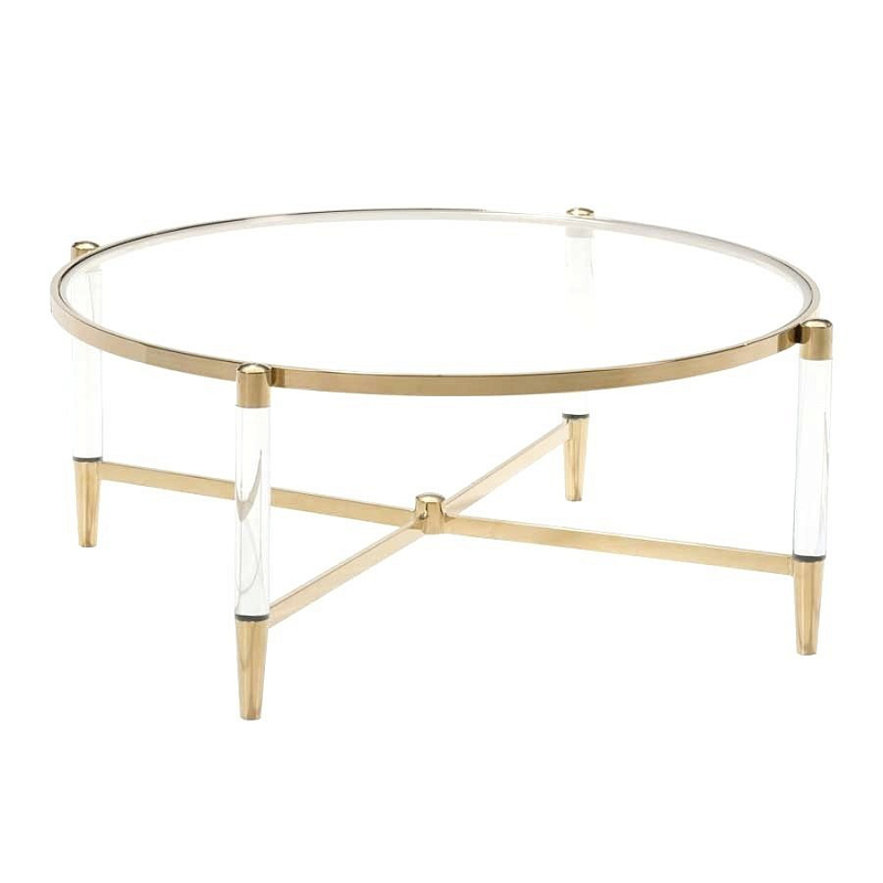 Кофейный стол Existential Coffee Table Золотой Прозрачный Кофейный стол Existential Coffee Table Золотой Прозрачный в Воронеже | Loft Concept