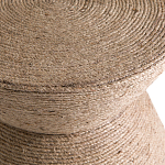 Приставной стол с отделкой из джута Juti D30 см варинант исполнения - 4 | Loft Concept в Воронеже