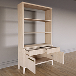 Стеллаж Primo с ящиками Светлый дуб  варинант исполнения - 7 | Loft Concept в Воронеже