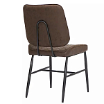 Стул с темно-коричневой обивкой из экокожи Benderson варинант исполнения - 3 | Loft Concept в Воронеже
