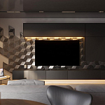 Гипсовая 3D панель с принтографией PM-107 варинант исполнения - 1 | Loft Concept в Воронеже