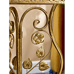 Столик приставной золотистый с орнаментом на столешнице Tanzania варинант исполнения - 6 | Loft Concept в Воронеже