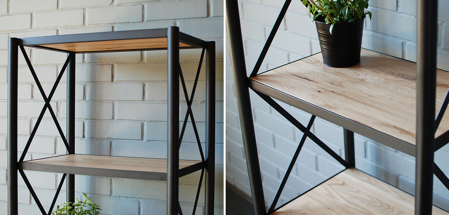 Стеллаж Pheobe Industrial Metal Rust Rack Стеллаж Pheobe Industrial Metal Rust Rack - Loft-Concept в Воронеже