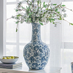Ваза с классическим узором шинуазри синего цвета Blue & White Ornament  варинант исполнения - 4 | Loft Concept в Воронеже