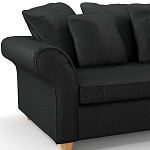 Мебельная ткань Шенилл черный цвет 138 см T4-35 варинант исполнения - 7 | Loft Concept в Воронеже