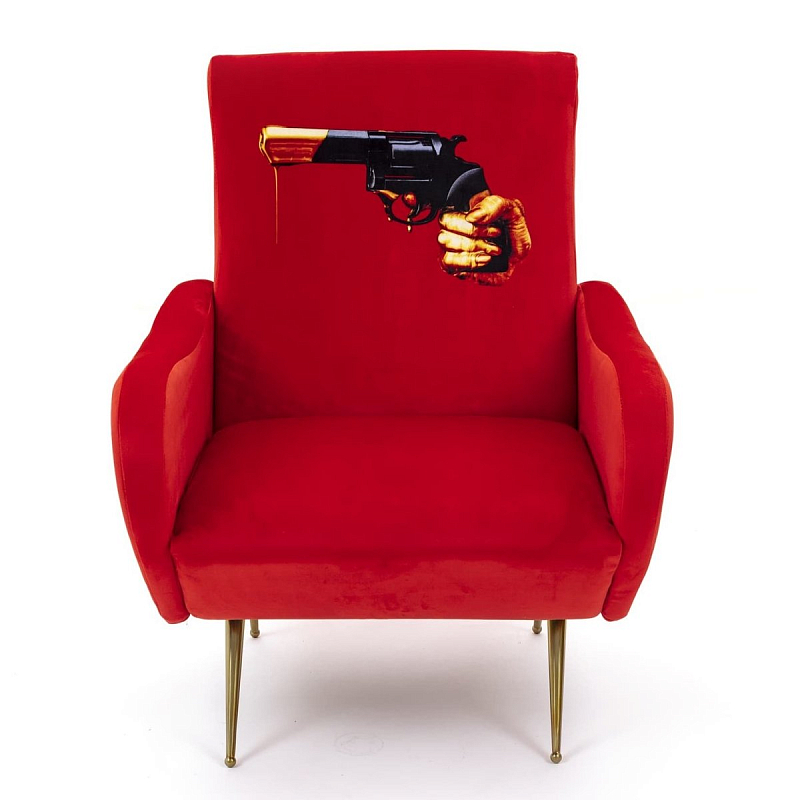 Кресло Seletti Armchair Revolver Красный в Воронеже | Loft Concept 