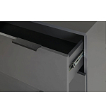 Комод цвета графит с 3-мя ящиками Strict Lines  варинант исполнения - 6 | Loft Concept в Воронеже