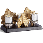 Подсвечник Cozy Light с декором кленовыми листьями варинант исполнения - 1 | Loft Concept в Воронеже