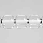Люстра линейная с 6-ю прозрачными стеклянными плафонами округлой формы HANDLE GRAPE варинант исполнения - 4 | Loft Concept в Воронеже