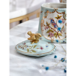 Шкатулка голубого цвета с рисунком и состаренным эффектом Eden Garden варинант исполнения - 8 | Loft Concept в Воронеже