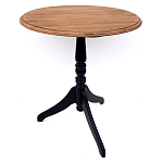 Стол кофейный круглый из массива березы в стиле прованс Vintage варинант исполнения - 2 | Loft Concept в Воронеже