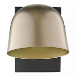 Бра с наклонным плафоном в сочетании золотистого и чёрного цвета Sconce with Sloping Shade варинант исполнения - 1 | Loft Concept в Воронеже