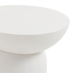 Приставной столик белого цвета Tori варинант исполнения - 3 | Loft Concept в Воронеже